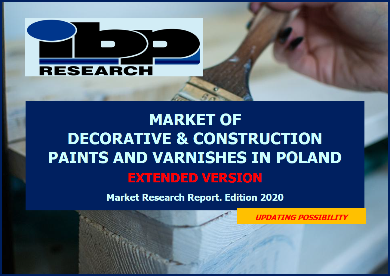 40 Market of decorative  construction paints and varnishes